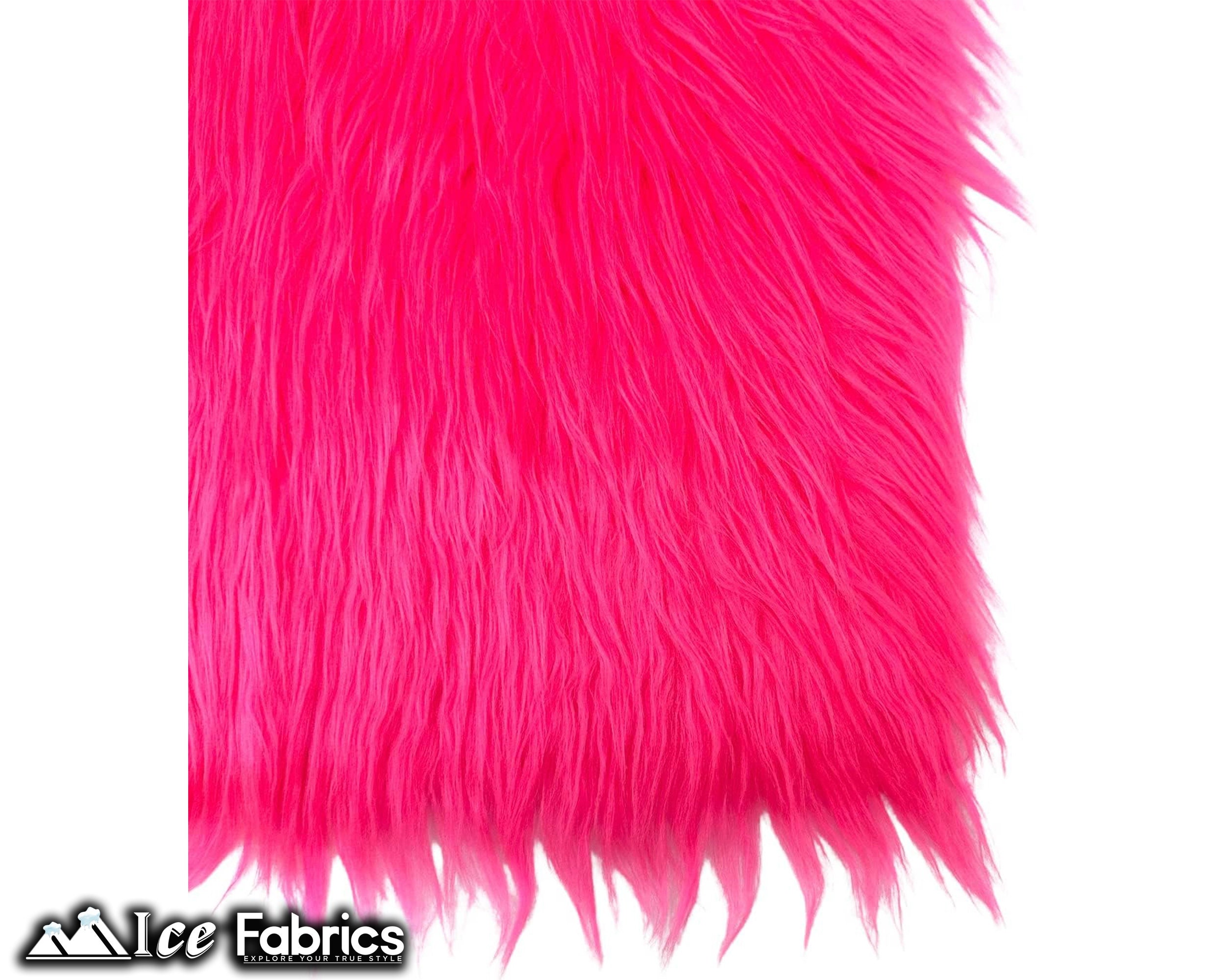 NEW Plush Pink Faux Fur Blanket w/ Pink Chiffon Ribbon Roses Rozettes  ~GORGEOUS!