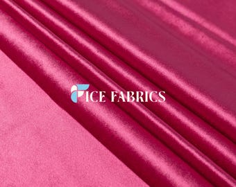 Fuchsia Royal Soft Velvet Upholstery Fabric by the Yard – Heavy Weight Fabric for Sofa, Couch, Chair, Drapery, Curtains | VelvetRoyal