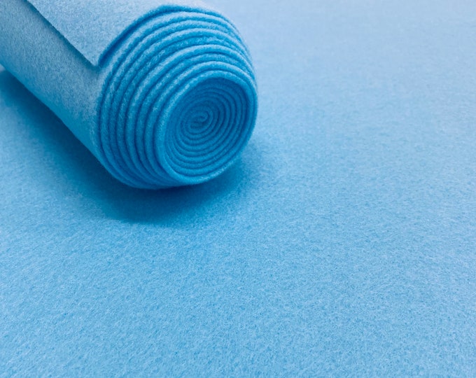 Baby Blue Acrylic Felt Fabric_ "72 Wide _ Thick Quality Felt Fabric By The Yard _ Felt By The BOLT _ Wholesale Price
