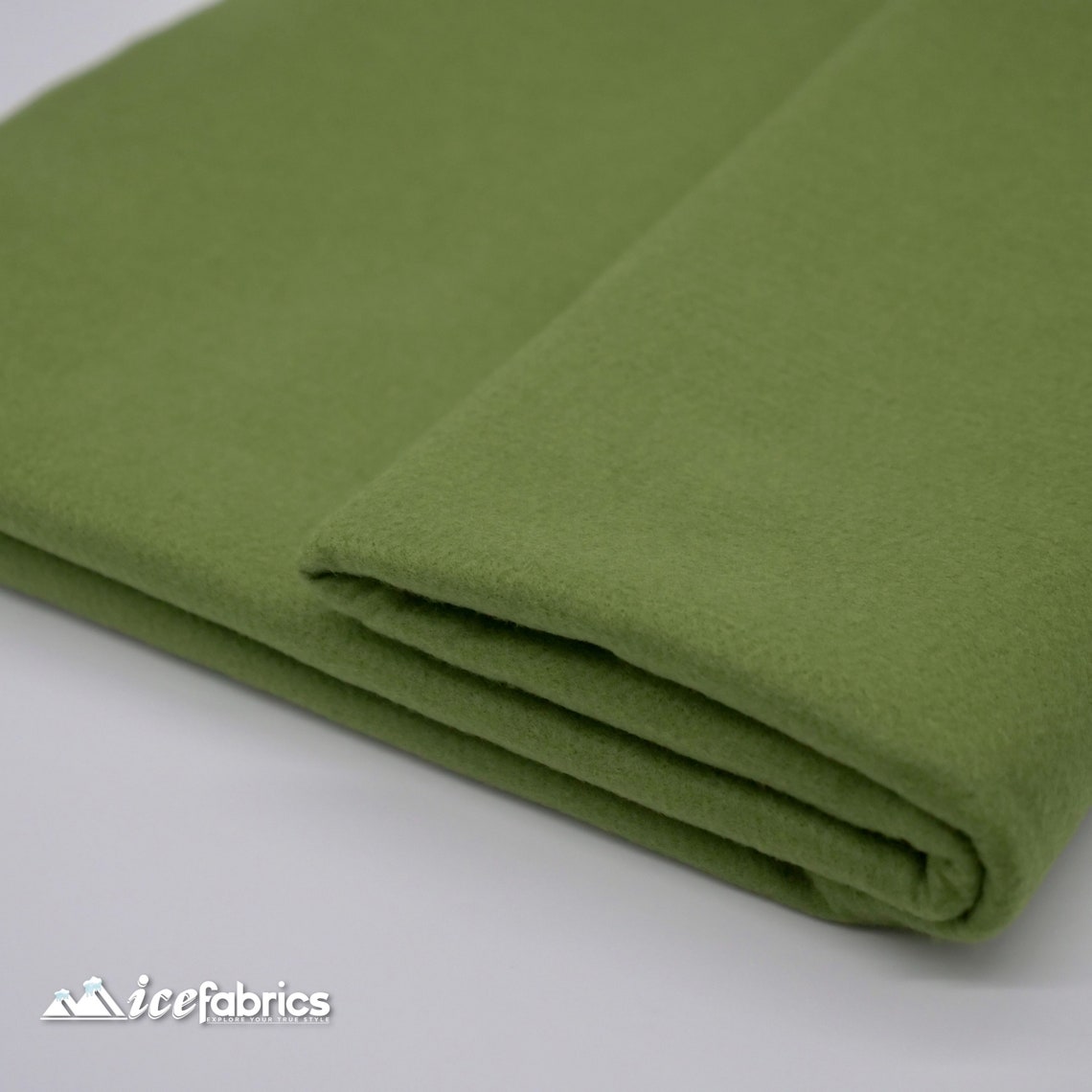Olive Green Acrylic Felt Fabric_ 72 Wide _ Thick Quality Etsy