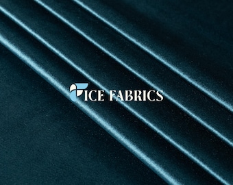 Tela de tapicería de terciopelo suave Indigo Royal cortada a medida – Tela de gran gramaje para sofá, sillón, silla, cortinas y visillos / VelvetRoyal