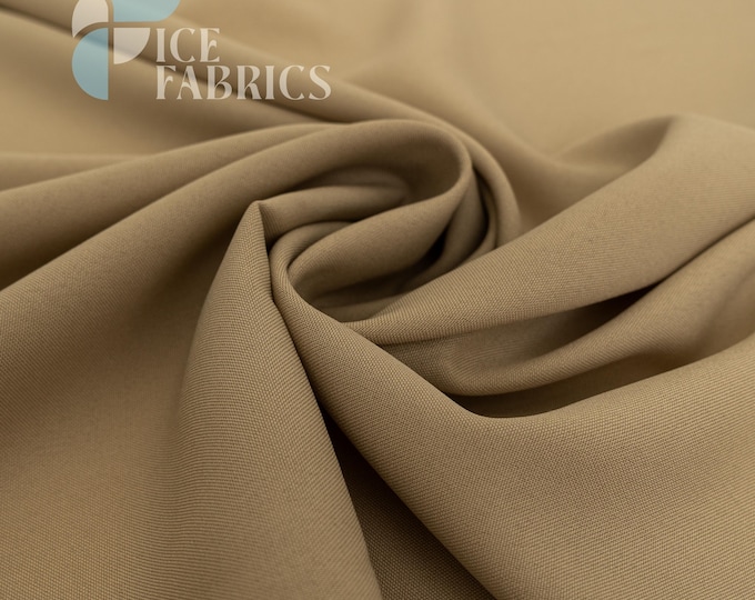 Hazel Wood Solid Poly Poplin Fabric by the Yard for Clothing, Crafts and Decorations | Poplina Luxe