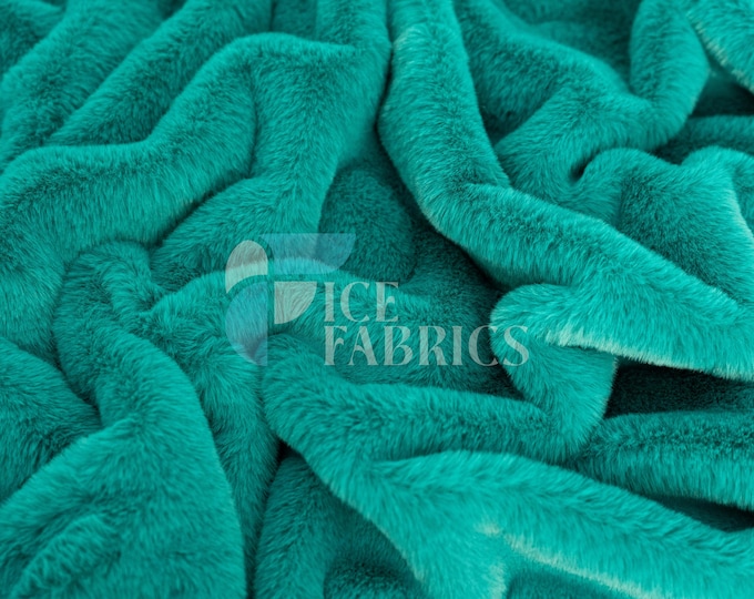 Mallard Bunny Faux Fur Thick Minky Fabric By The Yard | Ultra Soft 0.5" Short Pile Rabbit Fur Fabric | 60" Wide Minky Rabbit Fur | BunnySoft