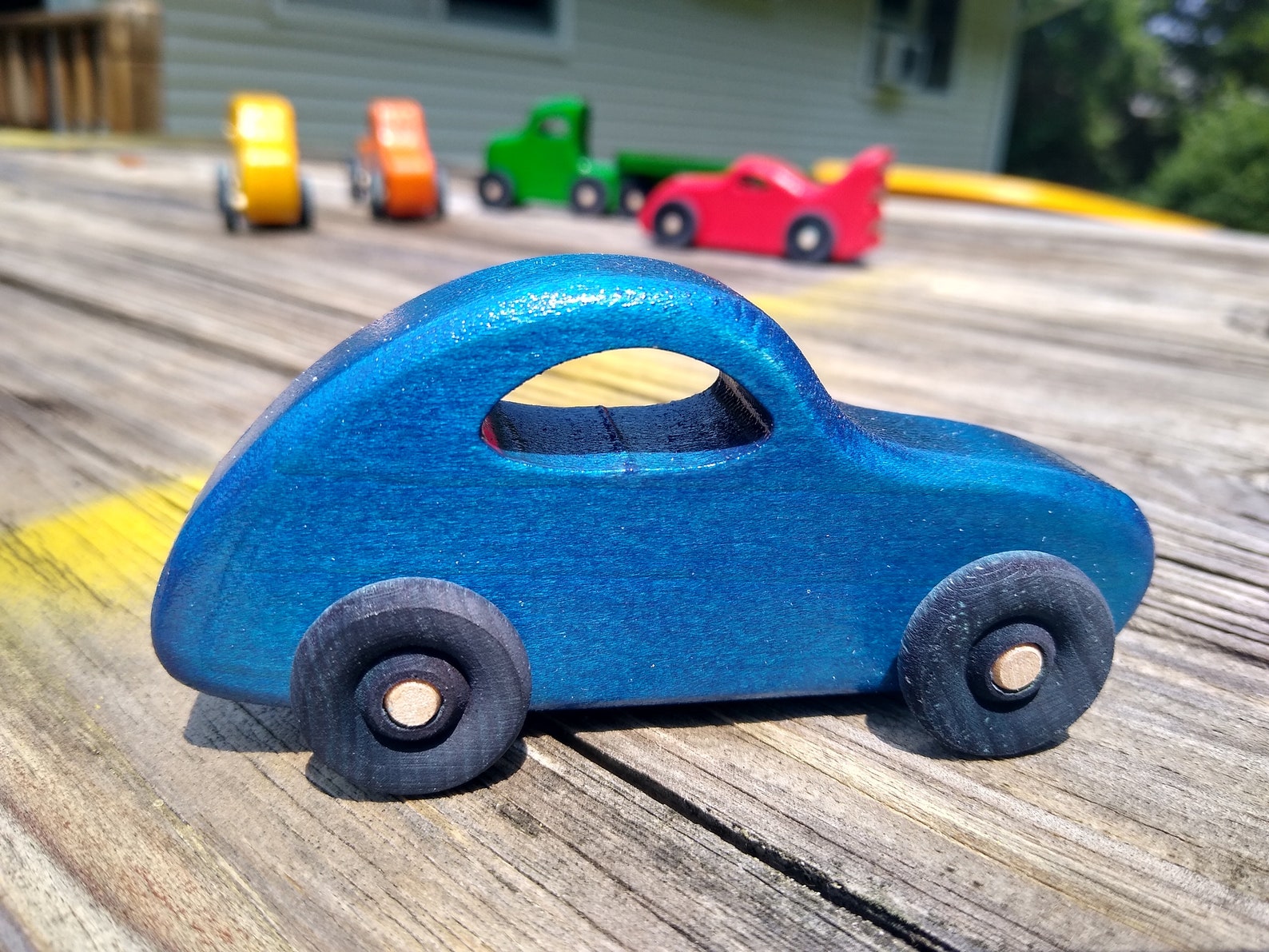 Wood Toys Wood Cars Wood Trucks Natural Wood Toys Etsy