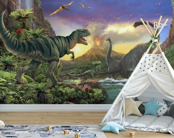 Featured image of post Diy Dinosaur Wall Mural Free delivery and returns on ebay plus items for plus members