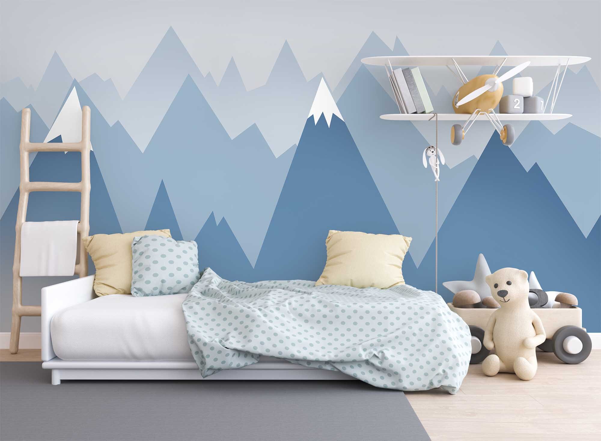 Wall Decals & Murals Home & Living Mountain Wallpaper Nursery Mural Kids Room Wall Mural Custum