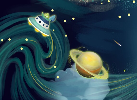 Blue Space Wallpaper Kids Bedroom Wall Mural Peel And Stick Solar System Planet Nursery Wall Paper Removable Playroom Wall Decor Poster
