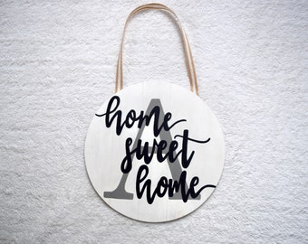 Home Sweet Home met initiaal