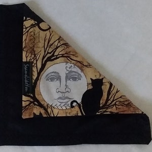 Man in the Moon, Halloween Handkerchief, Microfiber Specialty Eyeglass Cleaning Cloth