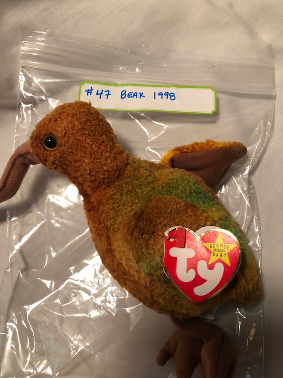 1998 beak beanie baby value