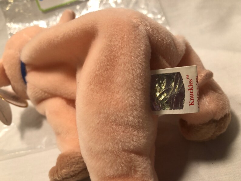 knuckles beanie baby 1999