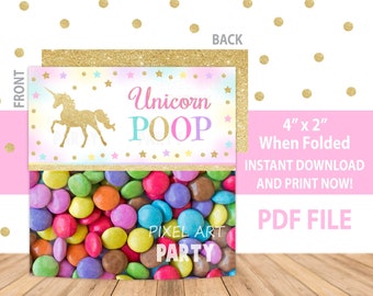 Tini Slime Unicorn Poop Party Favor Pack