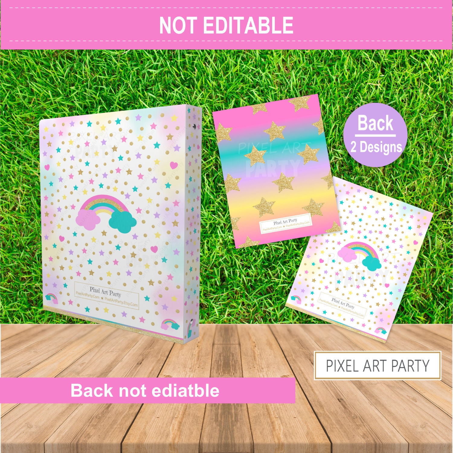 Unicorn Binder Covers and Spines School Binder Covers Back Etsy