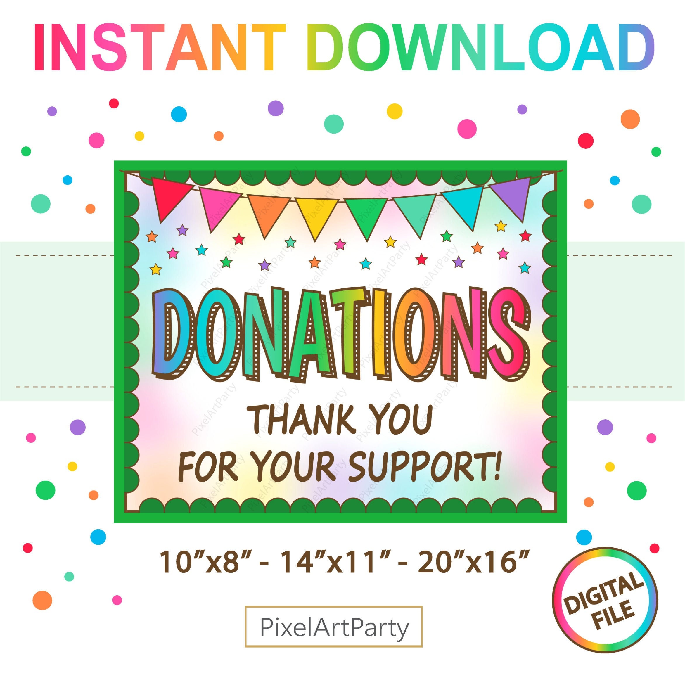 Cookie Donations Sign Cookie Booth Sign Cookie Booth Etsy