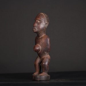 African Mask Kongo fetish statue - Democratic Republic of Congo Sculpture Art