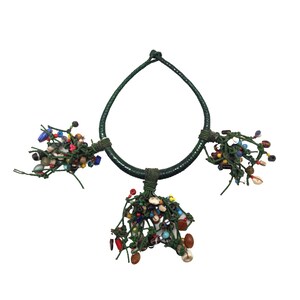 Vintage Tuareg Leather Recycled Beads | TUAREG | Tribal Jewelry
