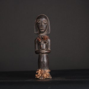 Bembe Male Ancestor Statue, D.R. Congo, Zambia, Central African Tribal Art
