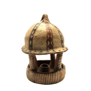 Berber Rif Moroccan Pottery - Ceramic Candle Holder - Tribal Berber Art