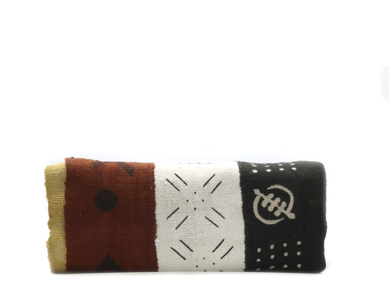 Large Blanket BOGOLAN African Mudcloth Authentic African Fabric