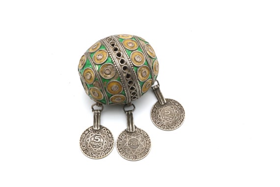 Old Silver Berber Jewelry Moroccan | Egg TAGEMOUT… - image 2