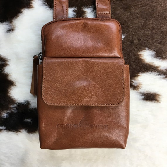 handmade leather sling bag