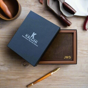 Personalised Wallet for men, Men's gifts, Custom Wallet, Groomsmen Gift, Anniversary Gift, Gift for Dad,