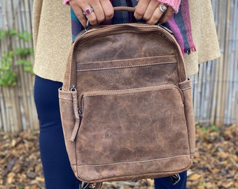 Women Leather Backpack, City backpack, Travel Backpack, School backpack, Birthday Anniversary Gift For Her, Gift From Mom, Graduation Gifts