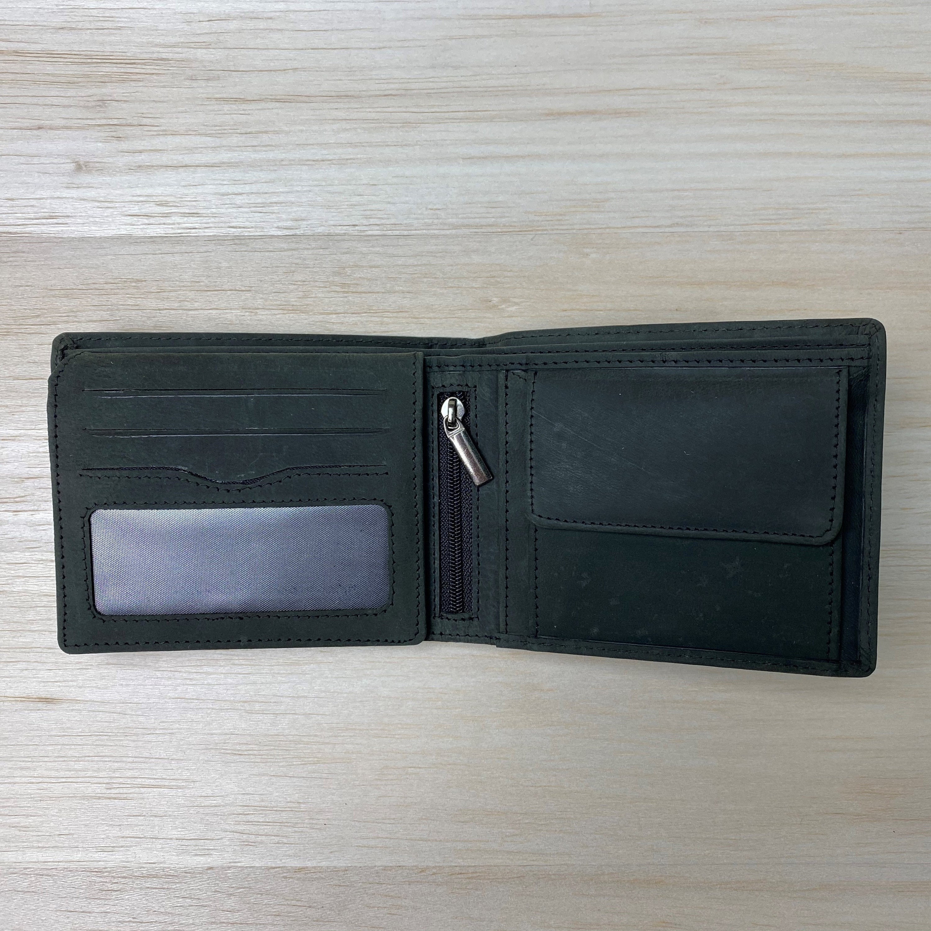Personalised Logo Leather Wallet Custom Men Wallet | Etsy