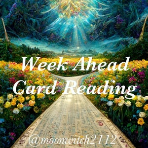 Week Ahead Reading - Psychic Tarot Card Reading- Same Day 1 Card Future Prediction *24 hr Max Delivery*-(Made to order Digital Download-PDF)