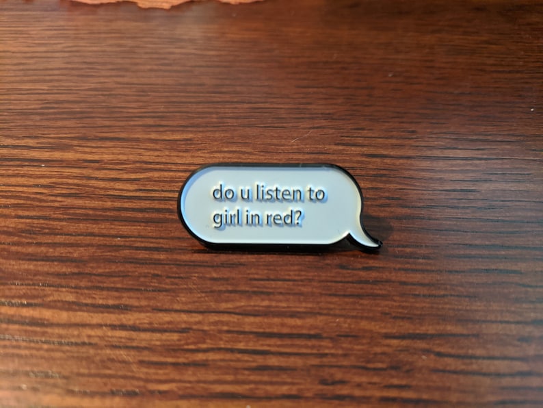 Do You Listen to Girl in Red Code Lesbian Enamel Pin Subtle Etsy