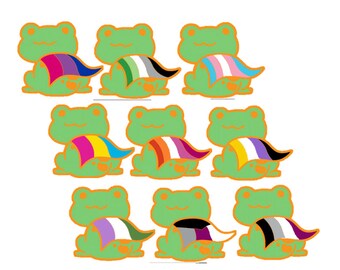 Pride Frog Etsy