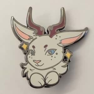 Kawaii Jackalope Hard Enamel Lapel Pin | Chibi Cute Cryptid Pin | Douglas Wyoming Legendary Cryptid Creature