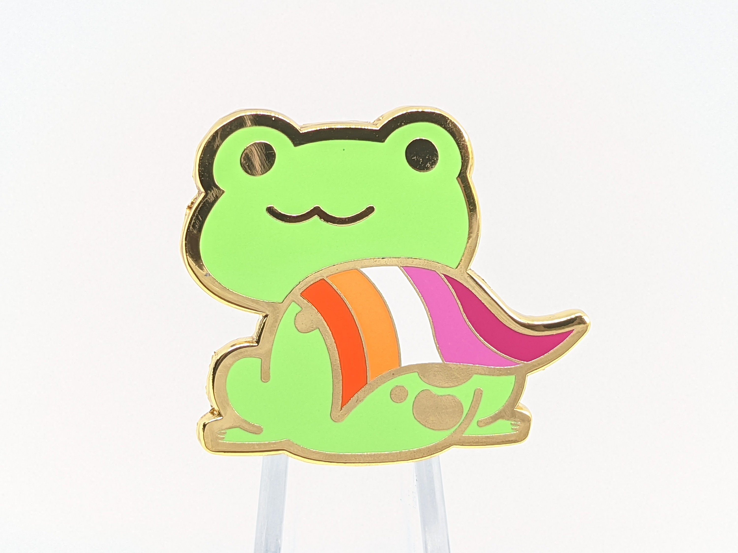 Pride Frog LGBTQ Flag Hard Enamel Pin Choose Nonbinary Etsy