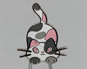 Demigirl Pride Cat-pin: harde emailpin Chibi Calico