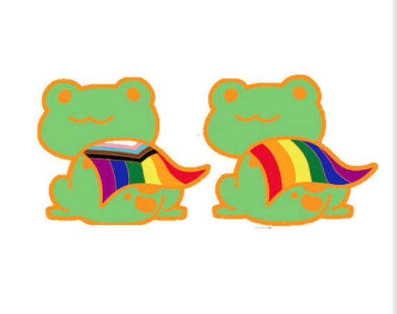 Pride Frog Chibi Hard Enamel Pin Choose 