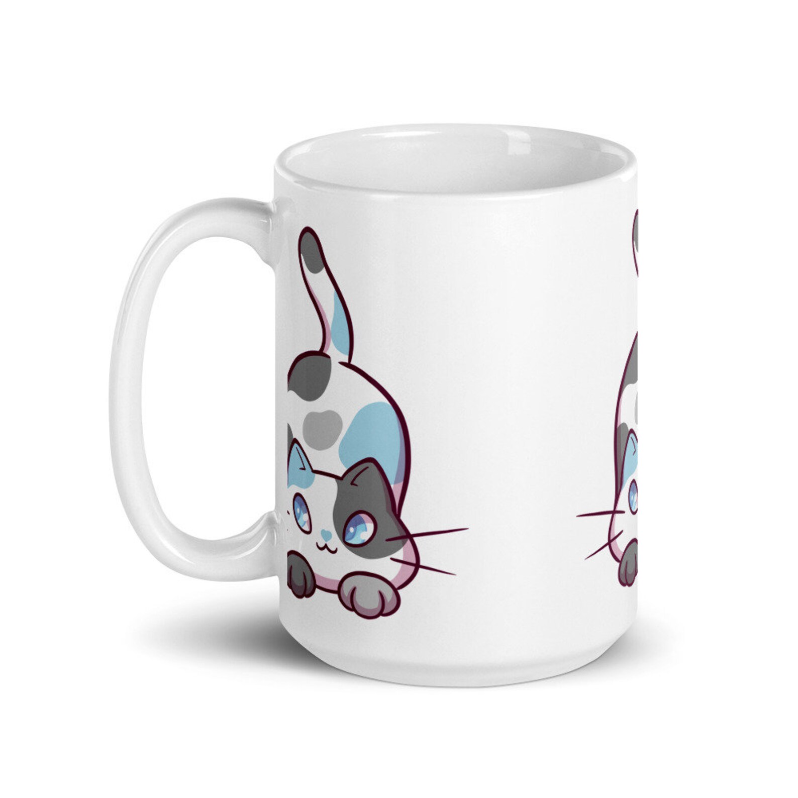 Demiboy Gender Nonconforming Chibi Kitty in Demiboy Pride Flag Etsy