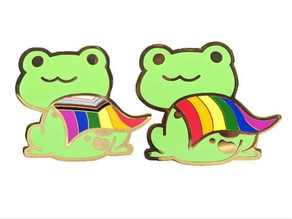 Bisexual Frog Pin | Bi Pride Frog Enamel Pin | LGBTQ+ Frog Pin | Pride  Jewelry Pride Accessories LGBT Pins