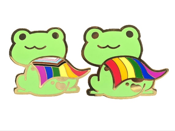 Bisexual Frog Pin | Bi Pride Frog Enamel Pin | LGBTQ+ Frog Pin | Pride  Jewelry Pride Accessories LGBT Pins