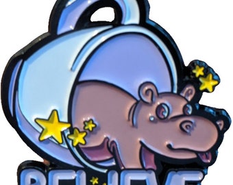 YXXZ Hippo Round Badge Brooches and Pins Accessories Multiple Packs YXXZ Hippo Round Badge Brooches and Pins Accessories Multiple Packs