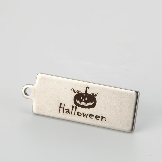 Custom Jewelry Tags Engraved Jewelry Tags Stainless Steel Disc Logo Disc Personalized Disc Charm DC02 0.71 inch 18 MM