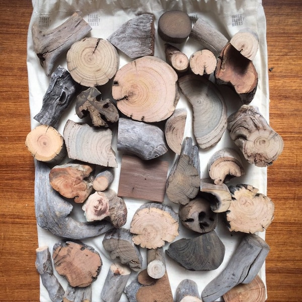 Driftwood Blocks  - 40 Natural Wooden Blocks