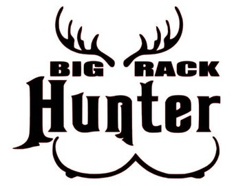 Big Rack Hunter Die Cut Vinyl Decal