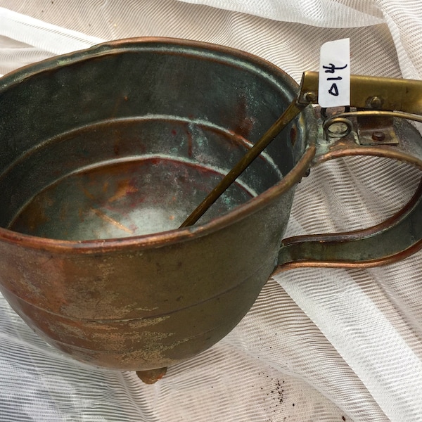 Antique Copper Thumb Spring Funnel