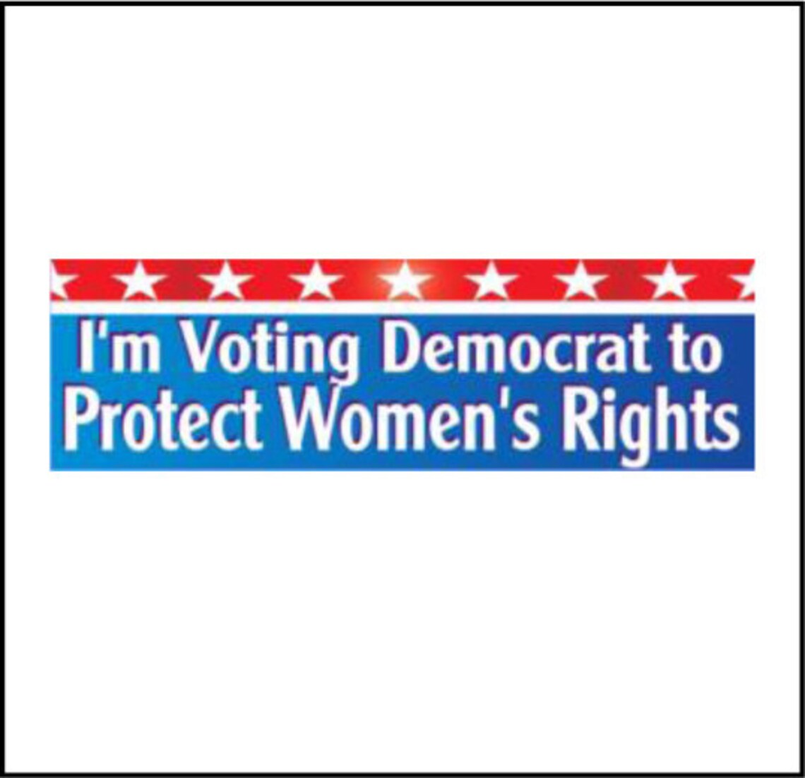 5 Bumper Stickers: I'm Voting Democrat to Protect | Etsy