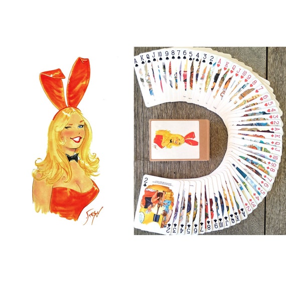 CARTONI ANIMATI PER ADULTI Carte da gioco Mazzo poker 54 carte Tutte  diverse Playboy vintage, Sexy Girl Poster Covers di Doug Sneyd 651-085 -   Italia