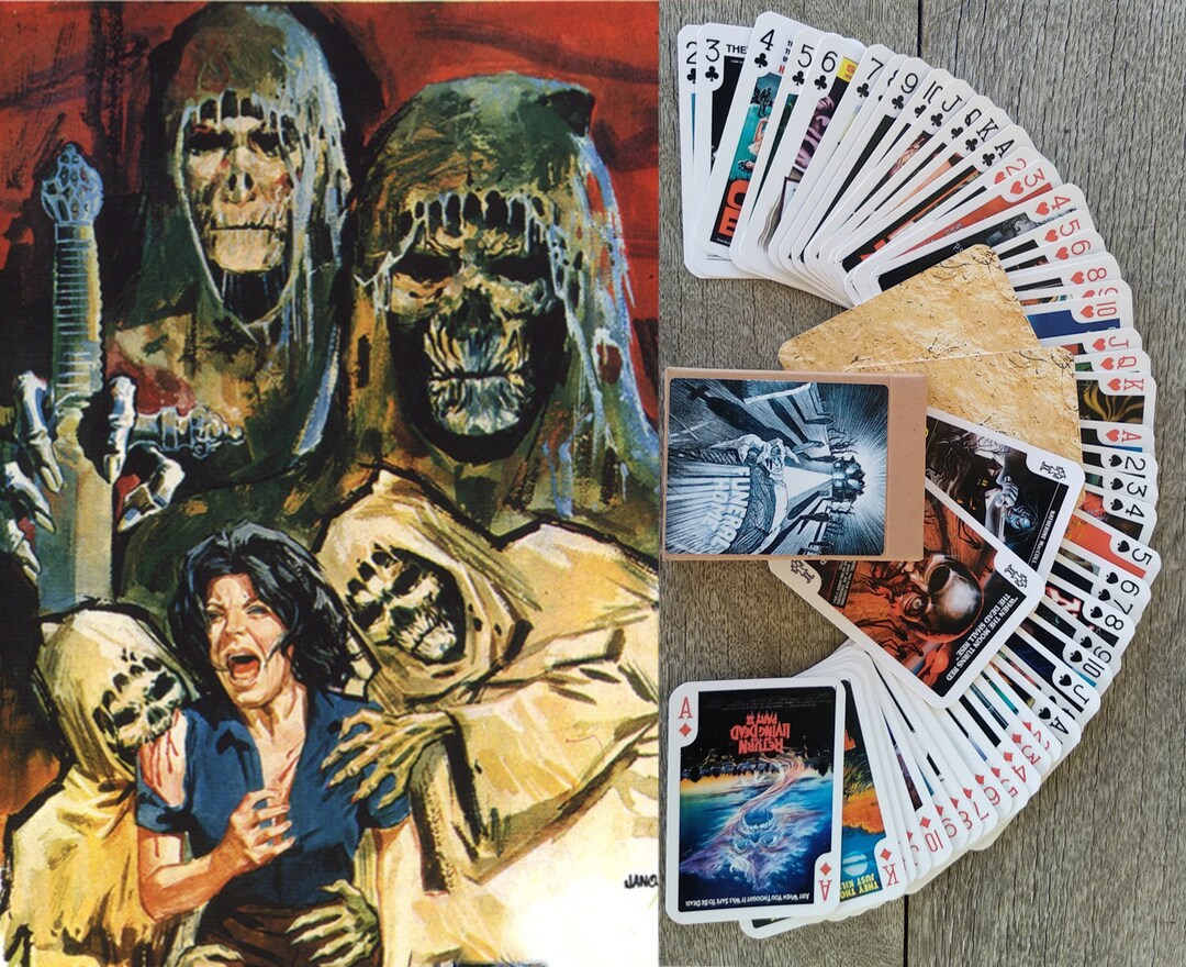 ZOMBIES Playing Cards poker Deck 54 Cards All Different Vintage Trash