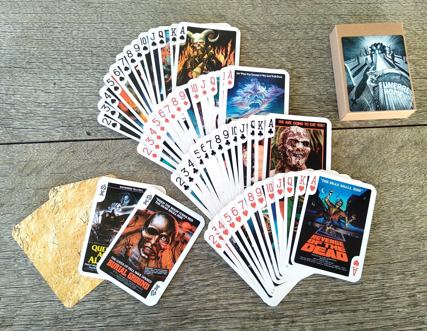 ZOMBIES Playing Cards poker Deck 54 Cards All Different Etsy