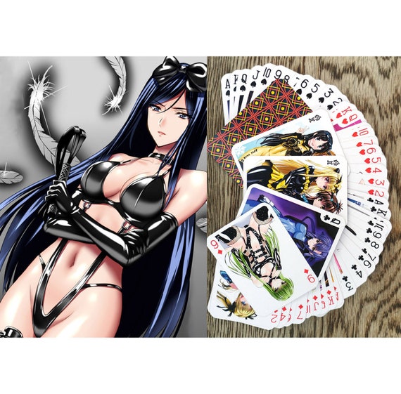 BESTZY Playing Cards 2 Jeux de Cartes de Poker en Plastique imperméables,  Lot de 54 Cartes de Jeu de Cartes de Poker, One Piece & Anime Manga Anime  Playing Cards : 