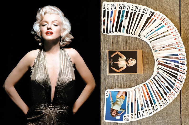 MARILYN MONROE Playing Cards (Poker Deck 54 Cards) Rare photos, posters and covers, 651-101 
