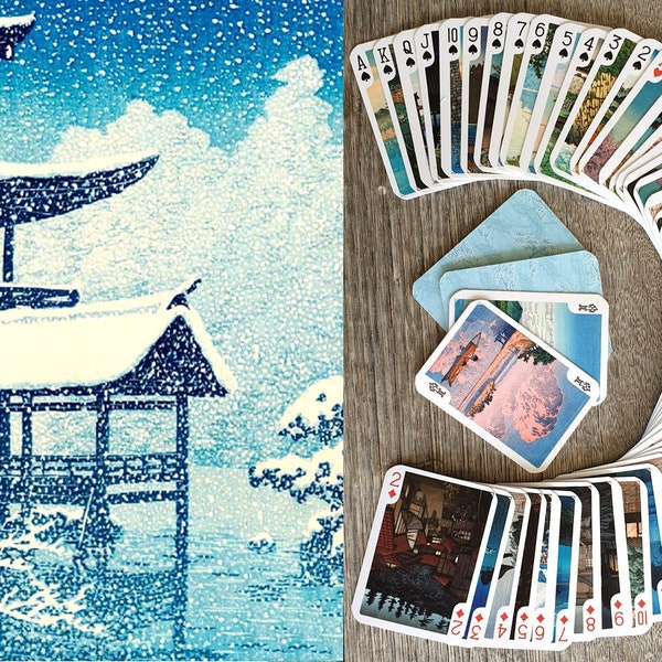 HASUI KAWASE Playing Cards (Poker Deck 54 Cards) Japanese Traditional Ukiyo, Showa, Vintage Illustrations Scenery from Japan 651-062